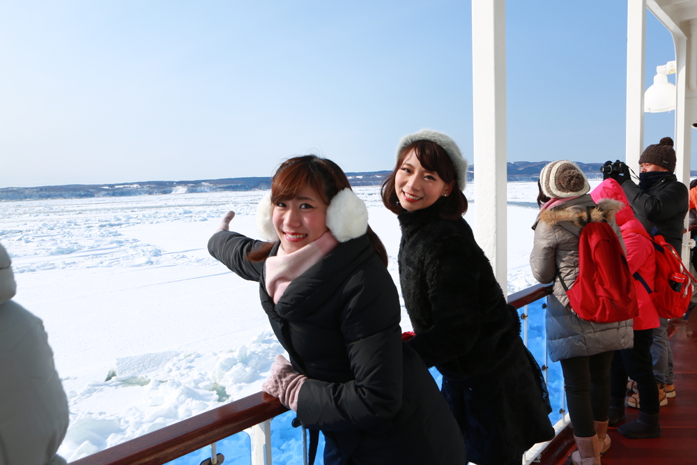 北海道 流氷 ツアー　道東　網走　アクティビティ　体験　自然　オホーツク海　冬　1月　2月　3月　
