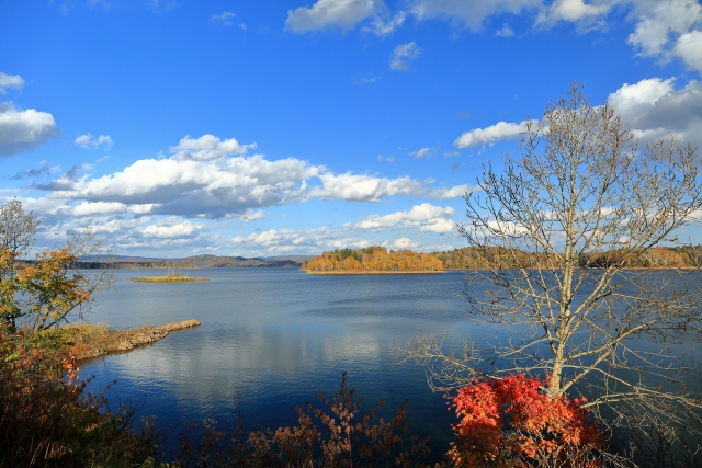 朱鞠内湖　しゅまりないこ　幌加内町　北海道　湖　一覧　旅行　観光　自然　おすすめ　景色