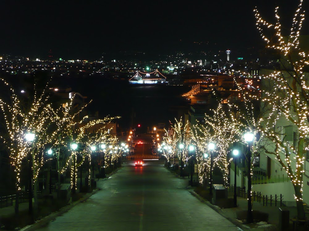 八幡坂　函館 市　絶景 スポット　自然　景色　北海道　道南　旅行　観光　