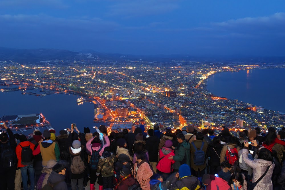 函館山　函館 市　絶景 スポット　自然　景色　北海道　道南　旅行　観光　