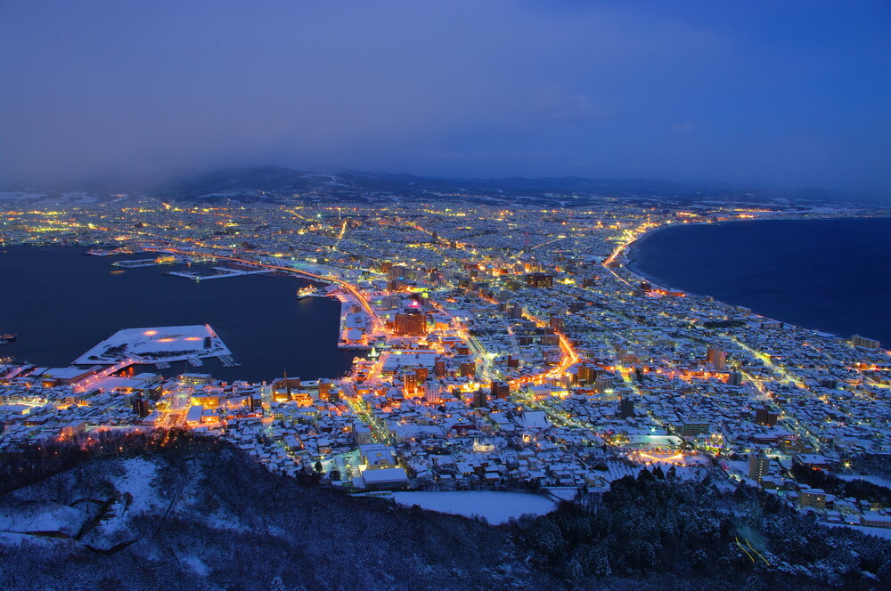 12月　1月　2月　函館山　函館　観光　冬　おすすめ　北海道　旅行
