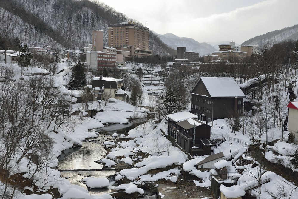 定山渓　じょうざんけい　温泉　札幌　観光　冬　おすすめ　北海道　旅行　12月　1月　2月