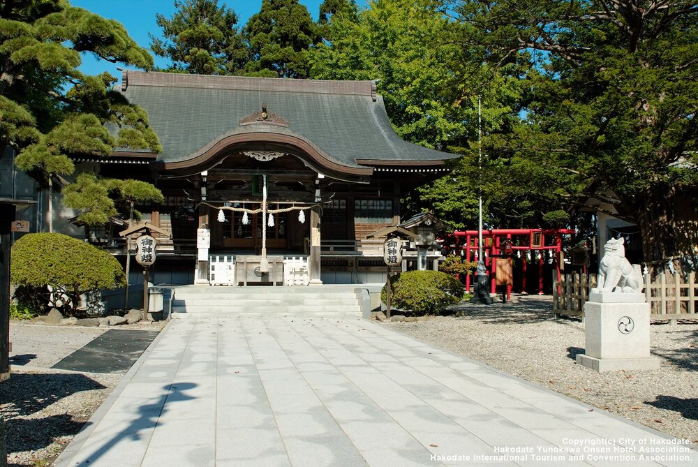 湯倉神社　函館　観光名所　人気スポット　見どころ　北海道　道南　観光　旅行　おすすめ