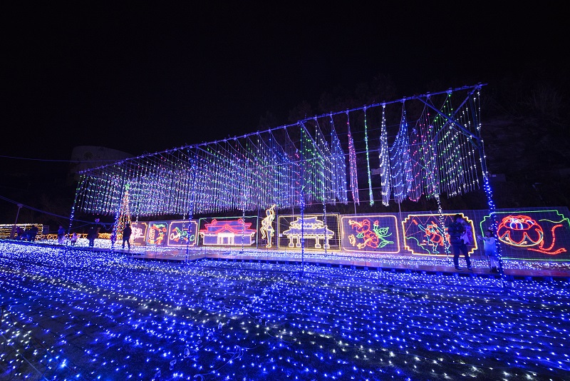 沖縄　クリスマス　ファンタジー  　イベント　おすすめ　旅行　観光　スポット こどもの国　イルミネーション　