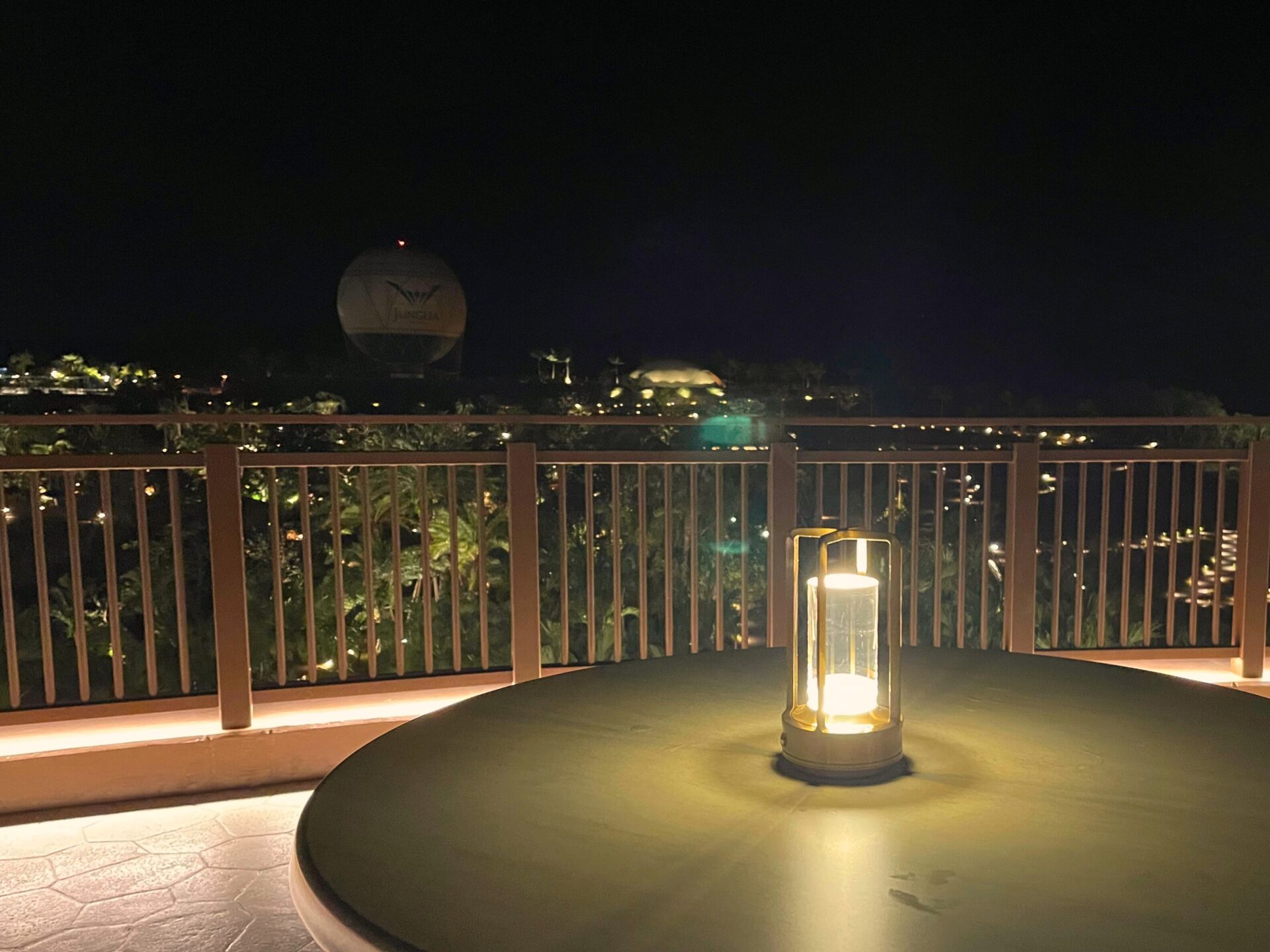 ジャングリア沖縄　今帰仁村　テーマパーク　旅行　観光　インフィニティテラス　夜