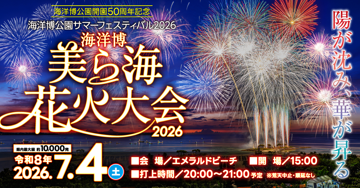 海洋博美ら海花火大会