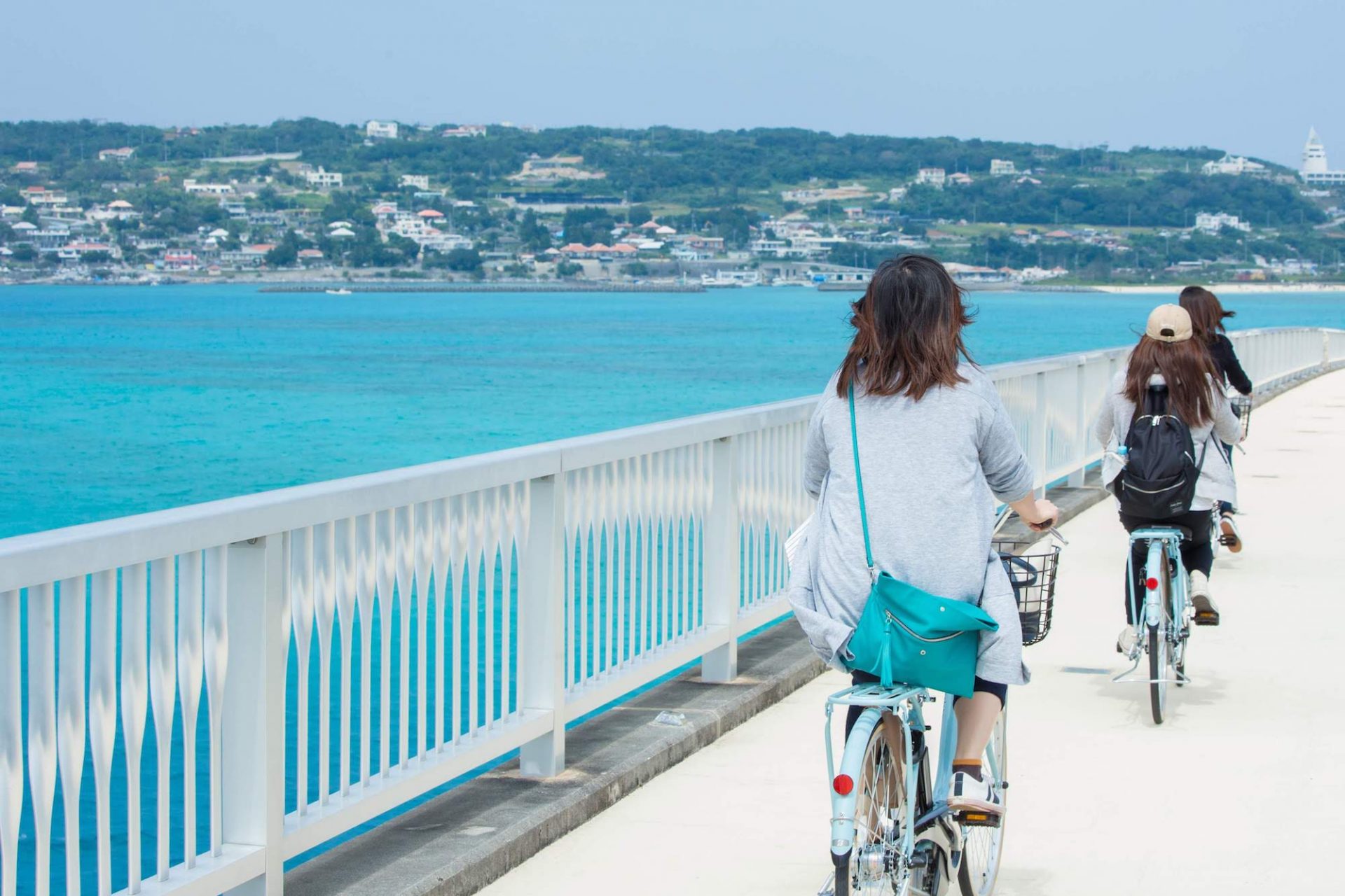 古宇利島　サイクリング　レンタサイクル　沖縄　旅行