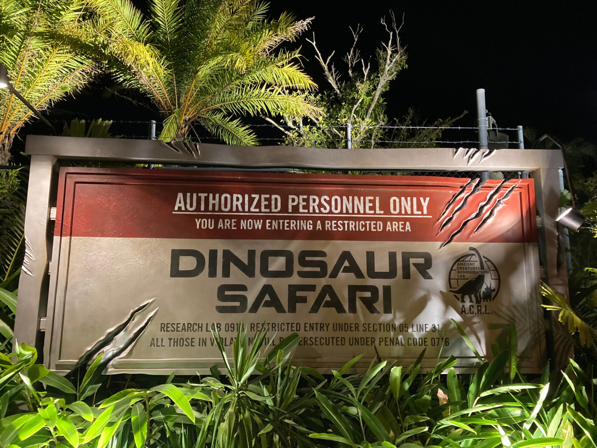 ジャングリア沖縄　今帰仁村　テーマパーク　旅行　観光　ダイナソーサファリ　ナイトバージョン