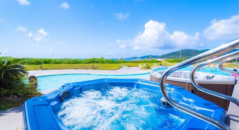 屋外プール　久米島　イーフビーチホテル　沖縄旅行
